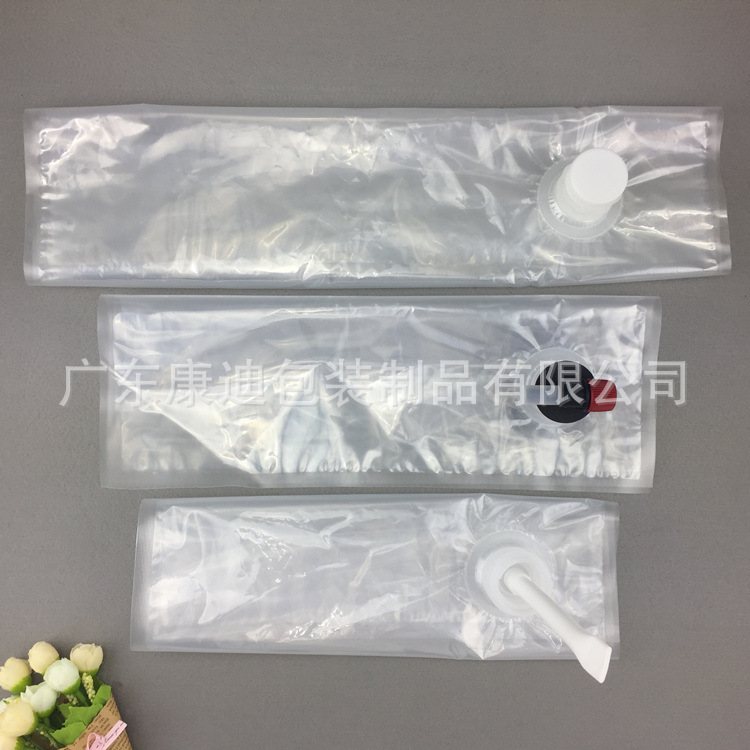 Custom Odor-Free PE Water-Film BIB Valve Pouches for Milk – 1–200 L, Transparent/Metallized/Aluminium