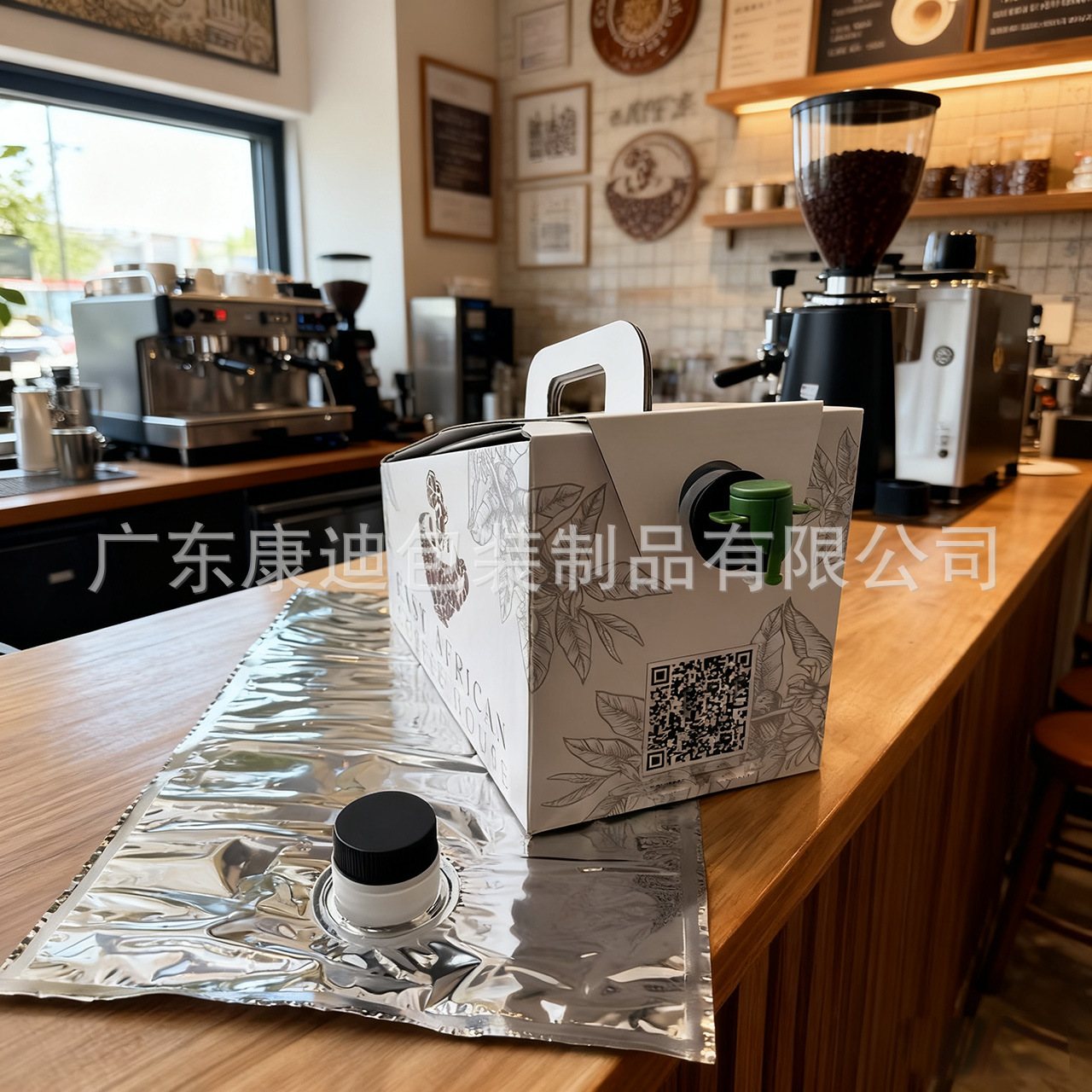 Custom 10 L Clear Foil Bag-in-Box for Cooking Oil, Beverages & Coatings