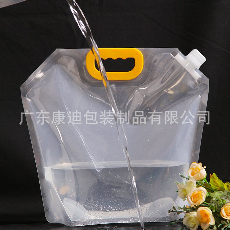 Custom 5 L (Approx. 5 kg) Stand-Up Drinking Water Pouch with Spout & Handle for Sterile Mineral Water and Beverages