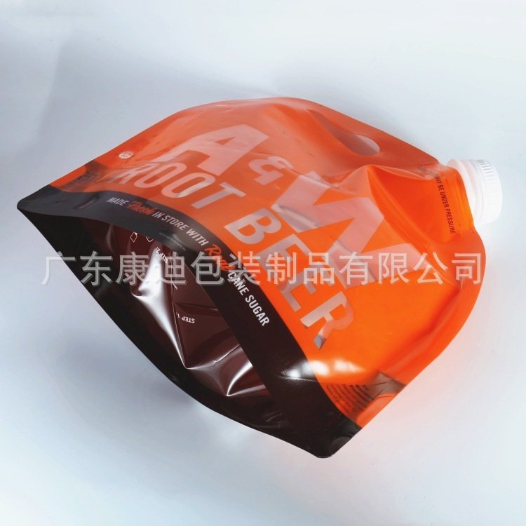 5L/10L 户外手提吸嘴自立袋|纯铝啤酒饮料液体包装定制