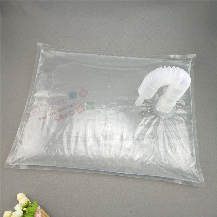 5L 大口径透明自立吸嘴手提袋 | 纯净水、果汁与汤汁液体包装