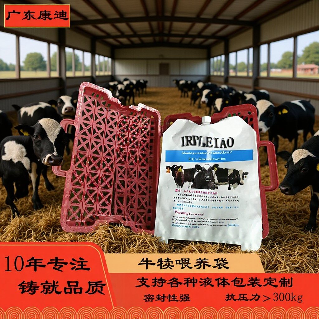 Custom Spouted High-Barrier Colostrum Pouch 1–10 L for Chilled/Pasteurised Calf and Bovine Colostrum Feeding with Strong Feeding Tube