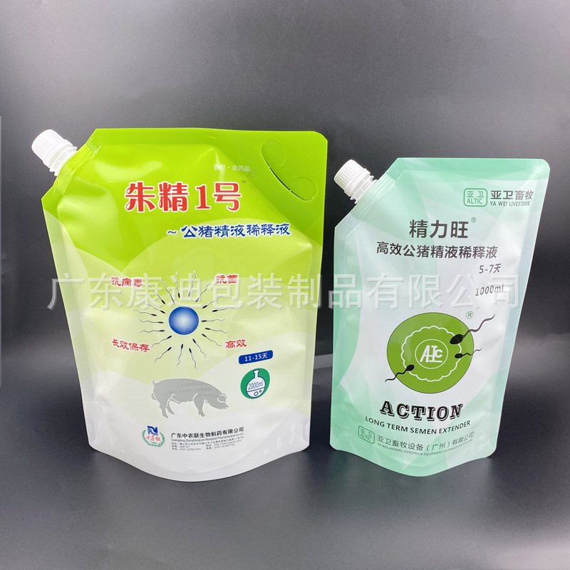 1–10 L Four-Layer Nylon-Aluminium-Plastic Four-Side-Seal Spout Pouch for Hydrogen-Rich Water & Drinking Water