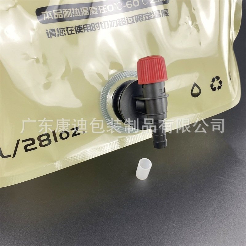 1–10 L Four-Layer Nylon-Aluminium-Plastic Four-Side-Seal Spout Pouch for Hydrogen-Rich Water & Drinking Water