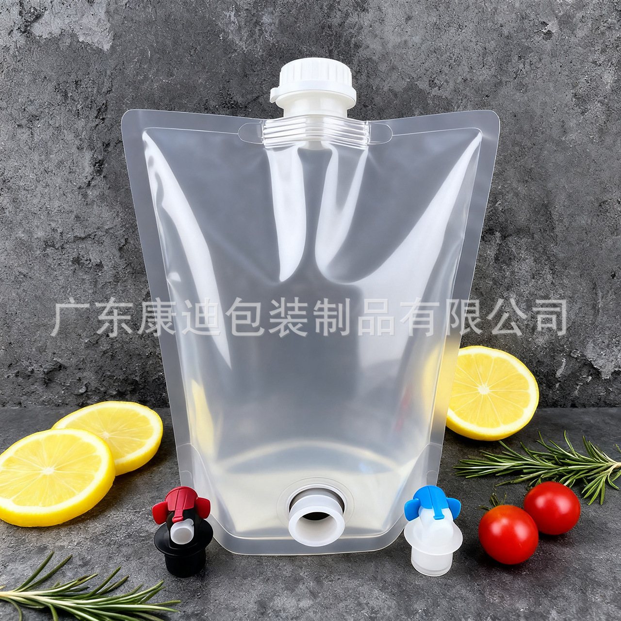 Custom Foil Four-Side-Seal Spout Water Pouch | 300 ml Light-Blocking Packaging for Glacier & Hydrogen-Rich Water
