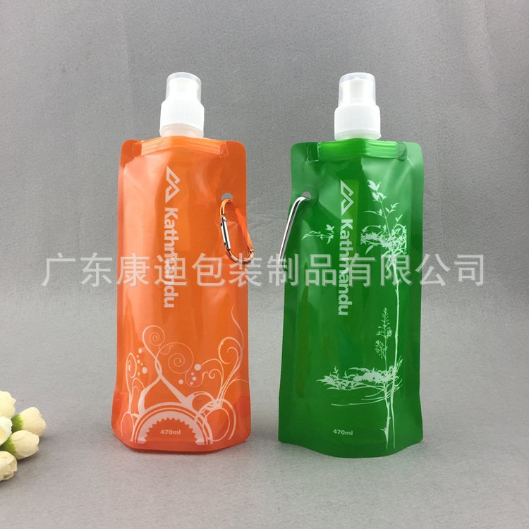 Custom Hydrogen-Rich Water Spout Pouch | Four-Side-Seal Penguin Bag, 1–10 L, Food-Grade AL/VMPET/Transparent, 8.6 Leak-Resistant Spout