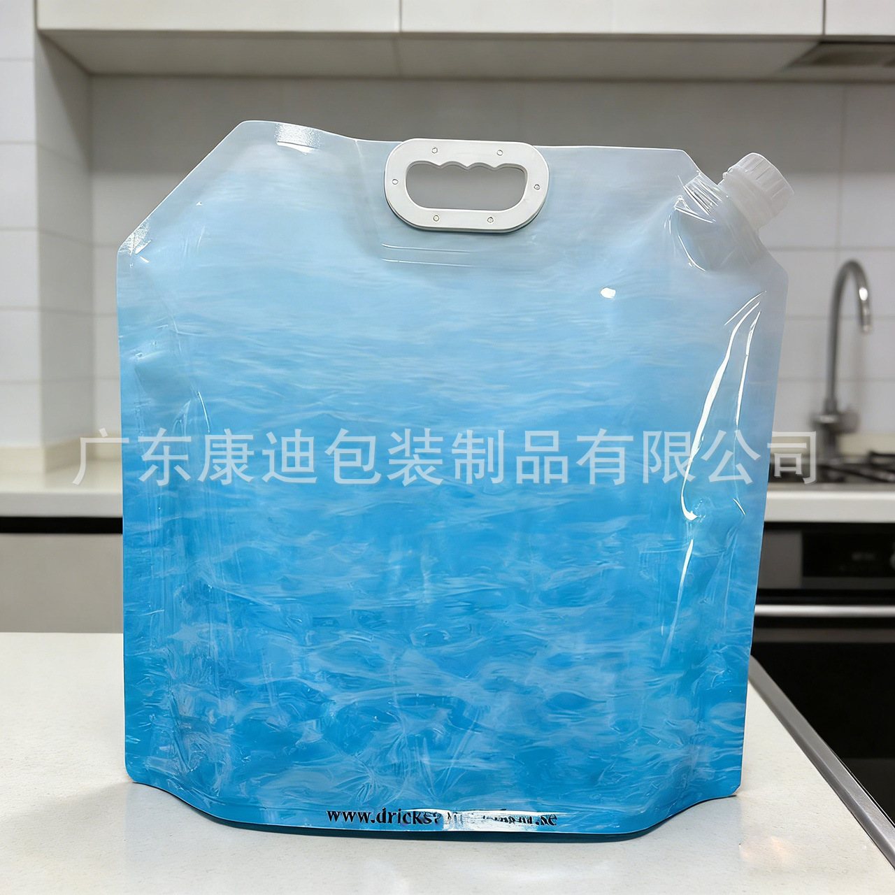 Custom Plastic Laminated Spout Pouch for Vacuum Rice Packaging, 1–10 kg | Stand-Up, Resealable, Wide-Mouth with Handle