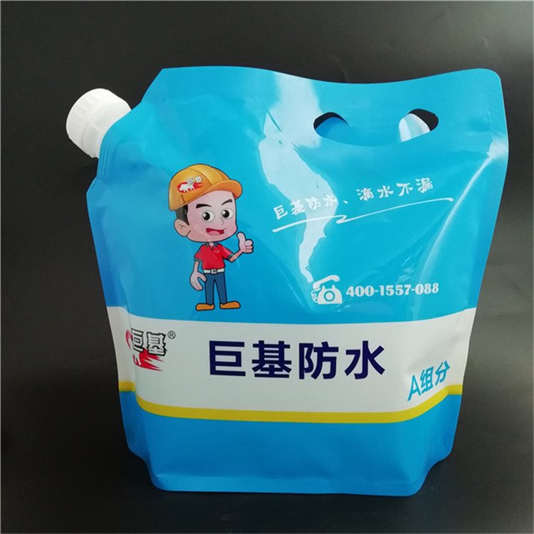 1–5 L Double Stand-Up Bag-in-Box Pouch with Valve, Spout & Handle | Custom Foil Liquid Packaging