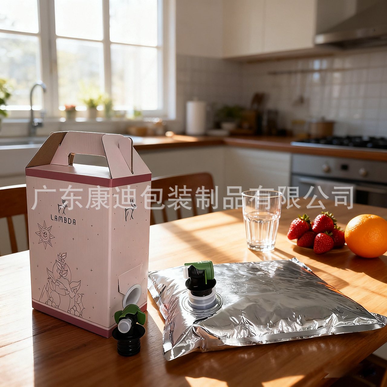 耐高温 BIB 阀门袋｜1–20L 红酒与汽油液体包装定制
