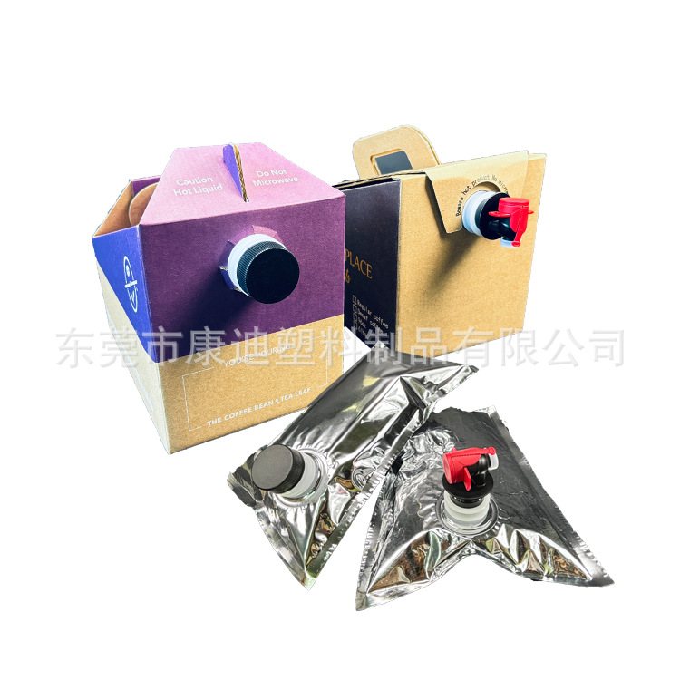 1–20 L Metallized Bag-in-Box with Butterfly Valve and Screw Cap for Coffee and Liquid Egg