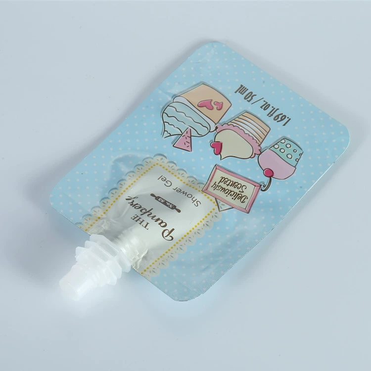 Milky-White PE Stand-Up Spout Pouch | 1-1000 ml Custom Print for Mask Mud & Perm Liquids