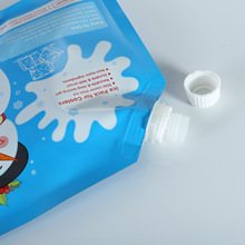 Stand-Up Spout Pouches for Liquid Filling | Soy Milk, Juice & Milk Tea Packaging (1–1000 ml)