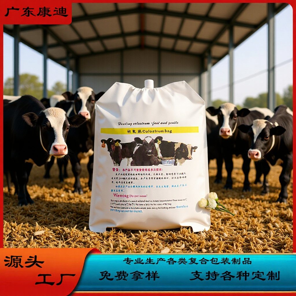 4L铝箔犊牛初乳袋(配导流管)|储存冷藏保鲜灌服 1-10L定制