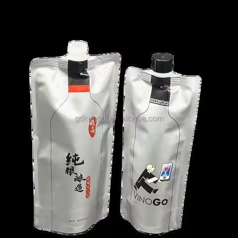 5L手提自立吸嘴袋|复合材质小口径液体包装袋