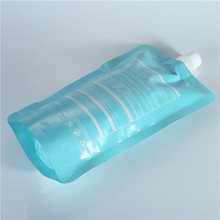 1-1000ml 乳白手提吸嘴袋|酒精消毒液、洗手液、面膜与身体乳液体包装