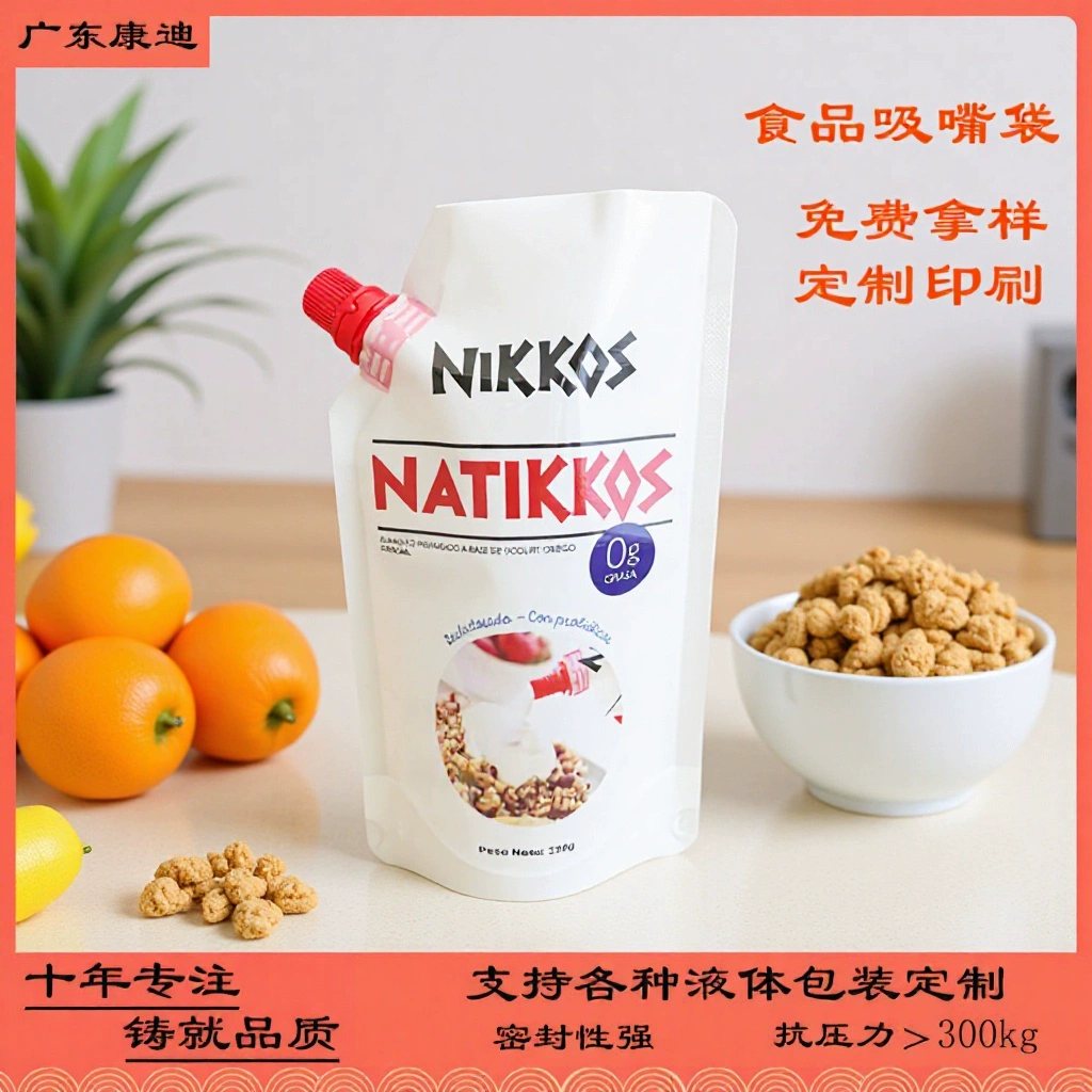 车用防冻液吸嘴自立袋|透明彩印带手提 1-10L 液体包装定制