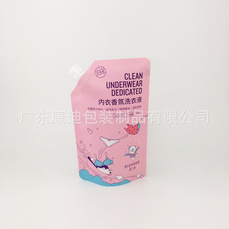 定制洗手液补充装吸嘴袋|300ml-1L PET+PE 日化液体软包装