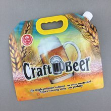 Custom 500ml Bullet Screw Cap Liquid Pouch for Hair Cream & Lotion Filling