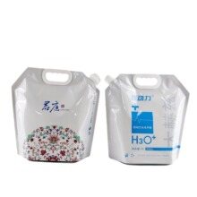 2kg奶白PE吸嘴液体分装袋|防水涂料定制包装