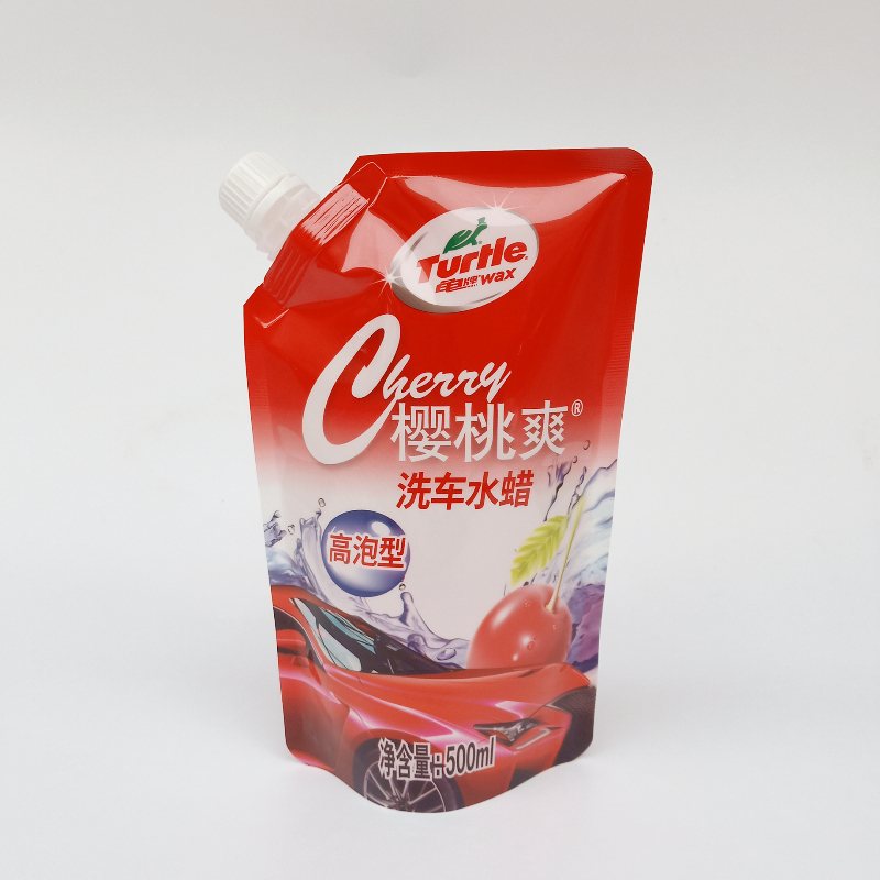 食品级手提自立液体包装袋|800ml椰汁与1L纯净水灌装用