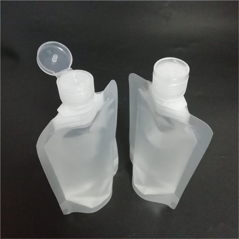 1000ml Frosted Spouted Stand-Up Soap Pouch for Baby Bath Liquid and Laundry Detergent Portioning