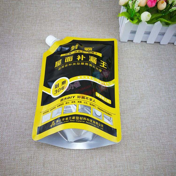 Solvent-Resistant Aluminium Foil Spout Bags for 100ml–5L Construction & Chemical Liquid Filling