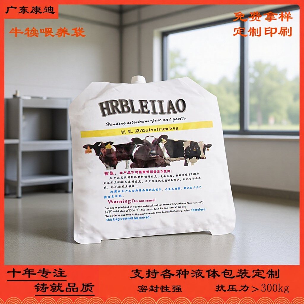 4L Freezer-Ready Spout Pouch for Calf Colostrum | Custom Aluminium Laminate Liquid Packaging