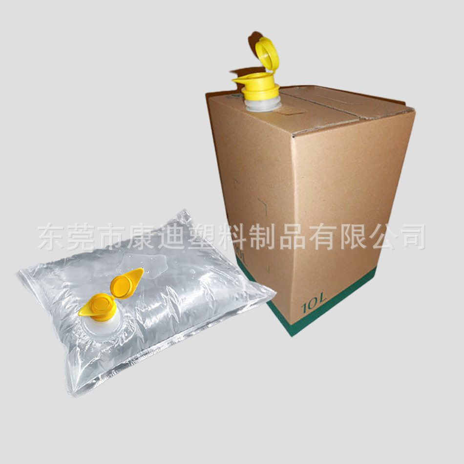 Metallized High-Barrier 5L BIB Bag with Ring-Pull Oil Valve for Liquid Transfer