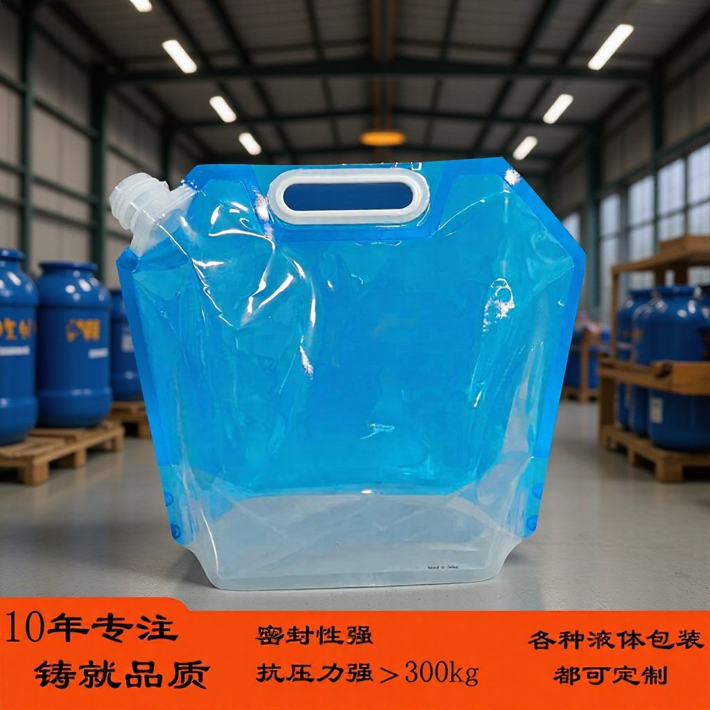 果汁饮料双自立袋定制｜可配吸嘴高阻隔铝箔复合液体包装