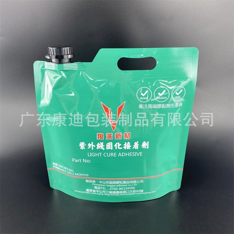 Large-Capacity Stand-Up Spouted Pouch with Handle for Vehicle Urea and Lubricants | 100ml–5L Custom