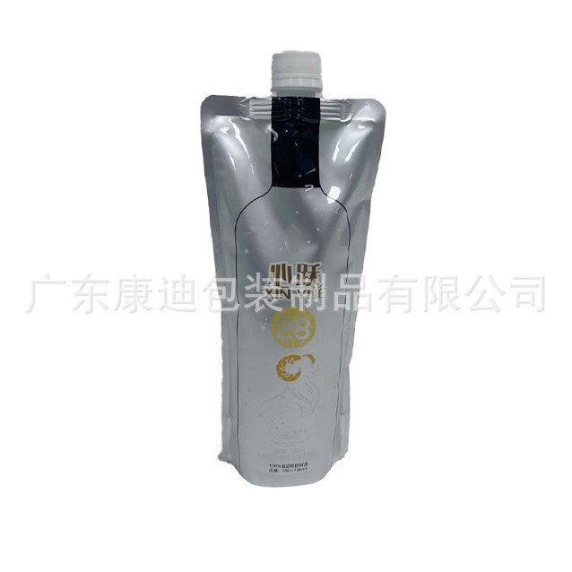 5L Large-Bore Spout Pouch with Handle | Custom Clear Double Stand-Up Liquid Bags (100ml–5L)
