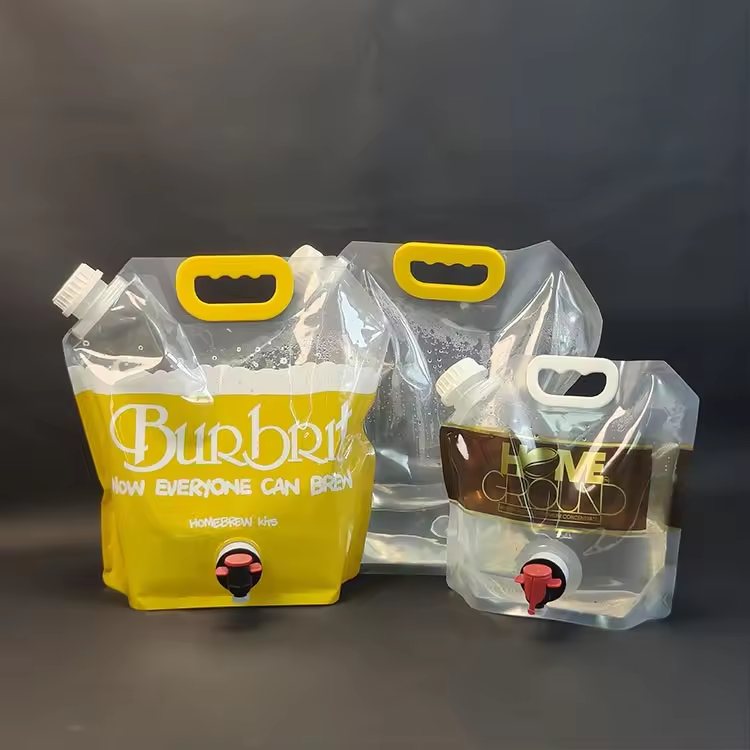 Custom 8L Light-Blocking Liquid Pouch Bags for Emergency Fuel & Windshield Washer Fluid