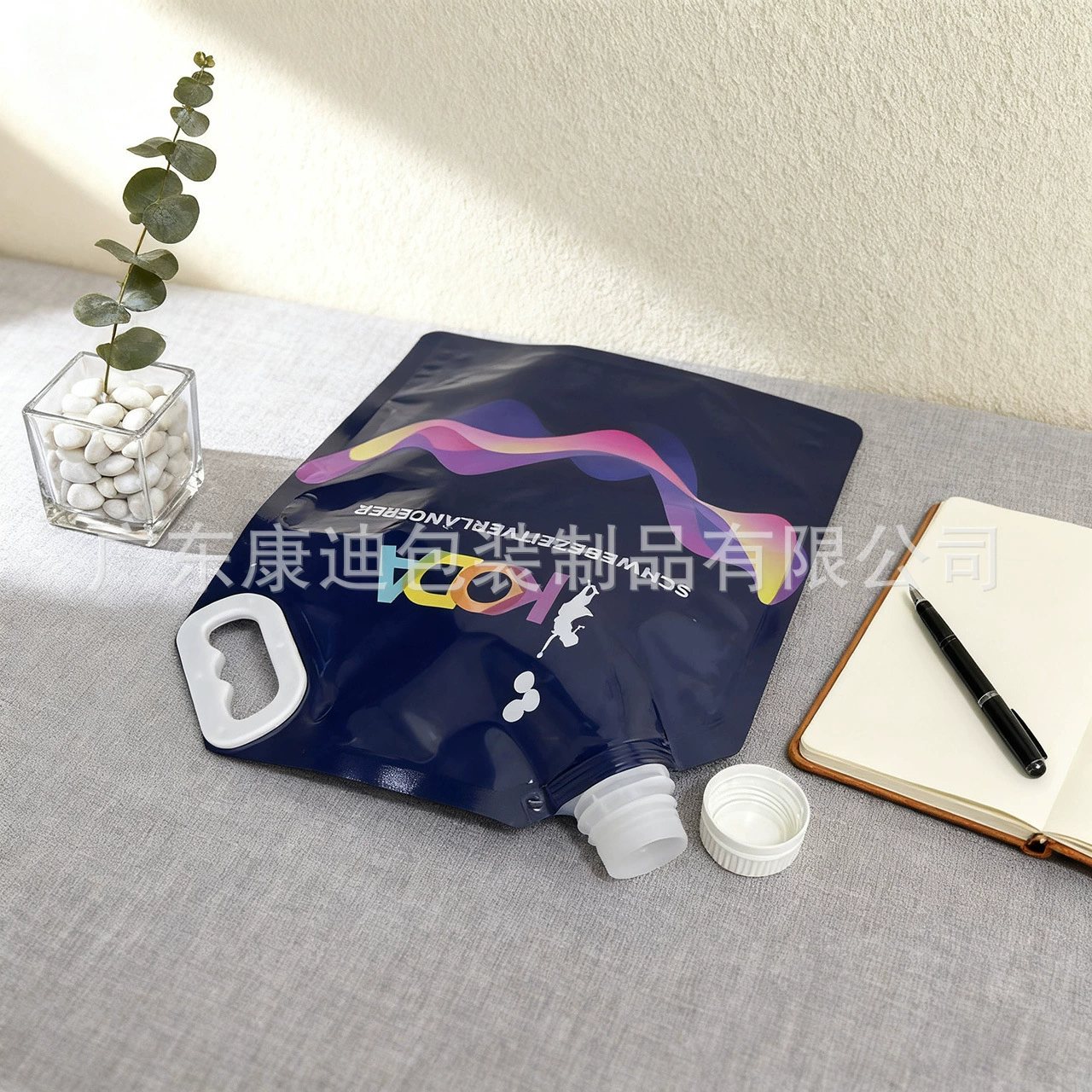 Portable 100ml Flip-Top Spouted Liquid Pouch for Hand Sanitizer Gel | Custom 80ml–5L