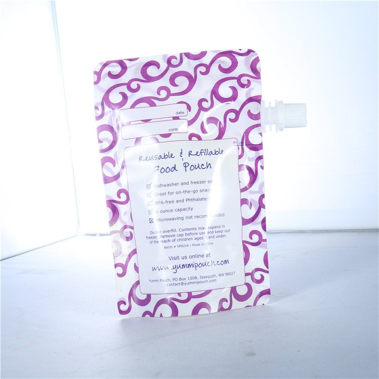 Apple-Cap Self-Seal Spout Pouch for Kids' Puree & Juice — 100–500ml Custom