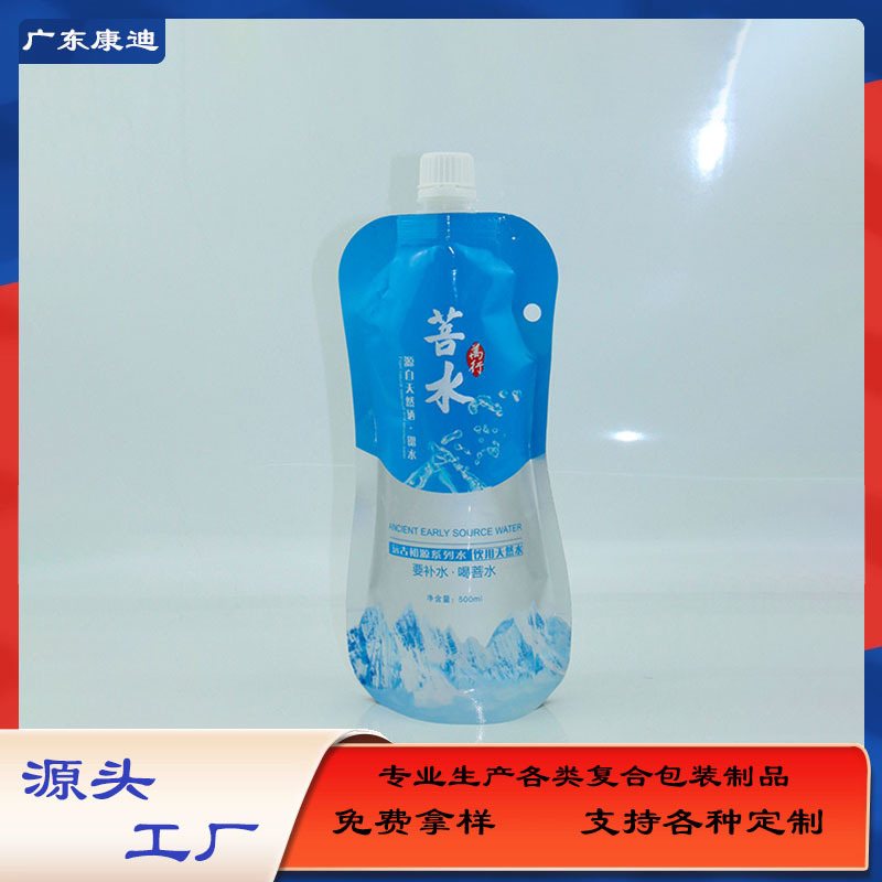 Custom Four-Side Seal Foil Spouted Pouches for Oral Liquid, Enzyme & Probiotic Drink Packaging