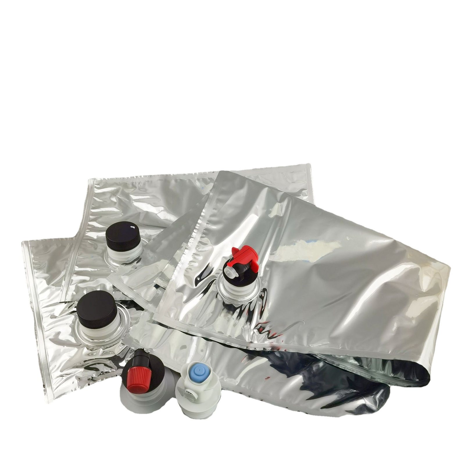 Hand-Carry Large-Bore Dual-Valve Spout Pouch for 3L Juice & Coffee Liquids