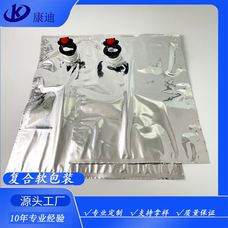 5L Anti-Burst Valve Pouch with Guide Tube — Large-Mouth Stand-Up Liquid Packaging