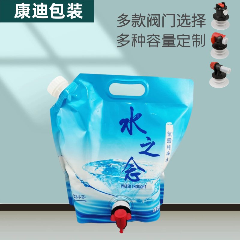 6L Hand-Carry Valve Pouch for Household Cleaners | Eco-Laminated Film, 1-8 Color Custom Printing