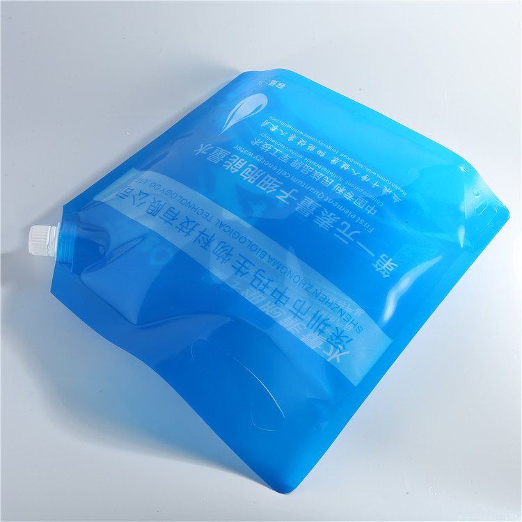 3L Press-to-Dispense Dual-Gusset Stand-Up Pouch with Butterfly Valve
