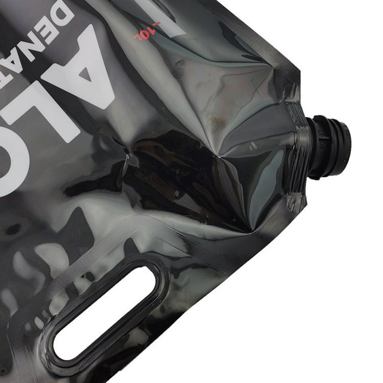 Liquid Spout Double Stand-Up Pouch with PET/NY/PE Lamination