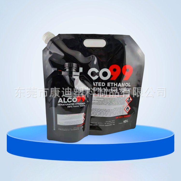500ml 洗车液双自立吸嘴袋 | PET/NY/PE 三层复合 + 防尘盖