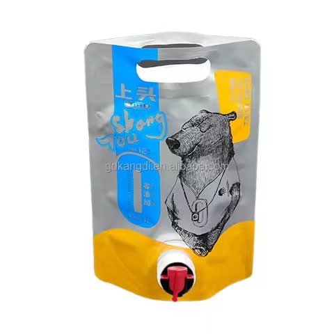Fruit Juice Stand-Up Pouch | PET/PE Two-Layer Liquid Packaging Bag