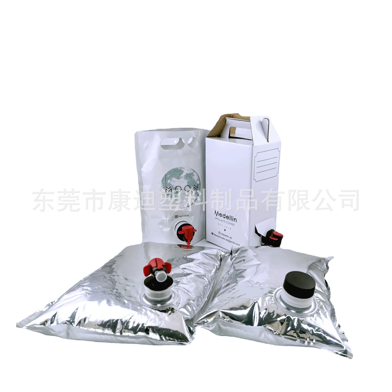 磨砂铝箔八边封自立袋|约3KG拉链款可定制
