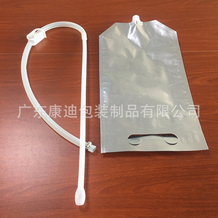 2.5L牛初乳铝箔袋 配软管手提孔可定制
