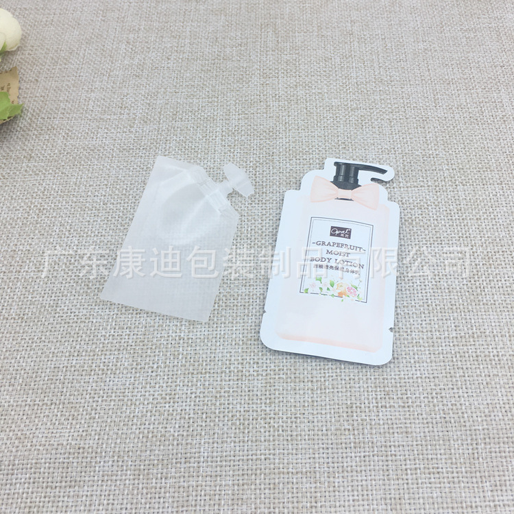 Custom Shaped Foil Pouches for 15g Shower Essence & 20ml Massage Samples