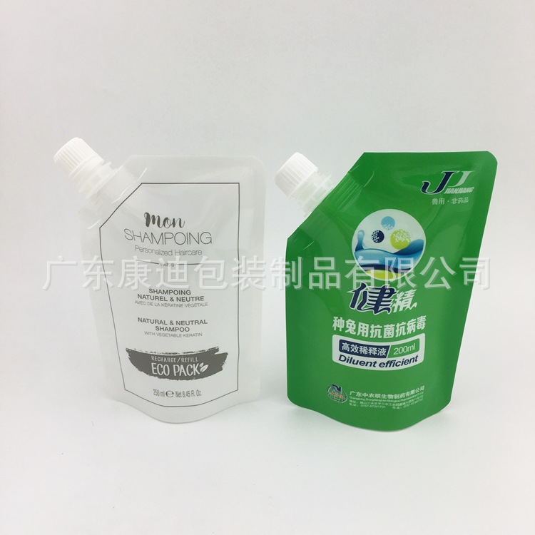 Food-Grade Spout Pouch Bags for Disinfectant & Alcohol Refill, 250ml–5L