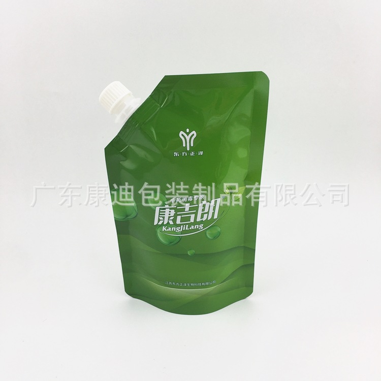 Food-Grade Spout Pouch Bags for Disinfectant & Alcohol Refill, 250ml–5L