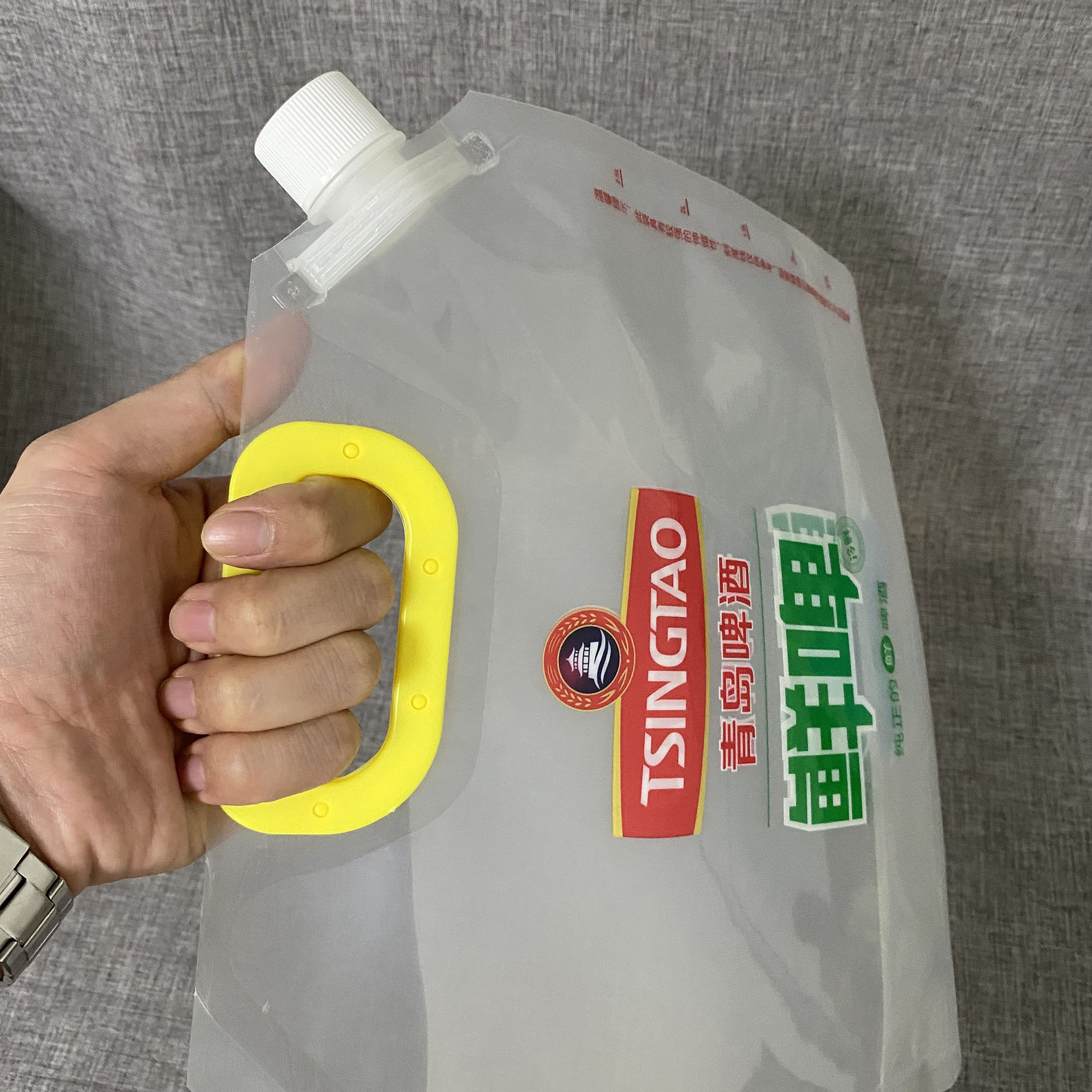 Stand-Up Spout Pouches 1.5L–5L Low-Temperature Custom Printing for Beer & Liquids