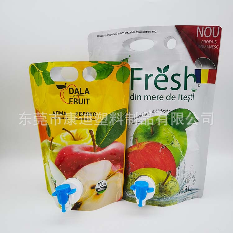 Bag-in-Box 1L-3L Food-Grade Foil Pouch with Butterfly Valve for Juice and Wine