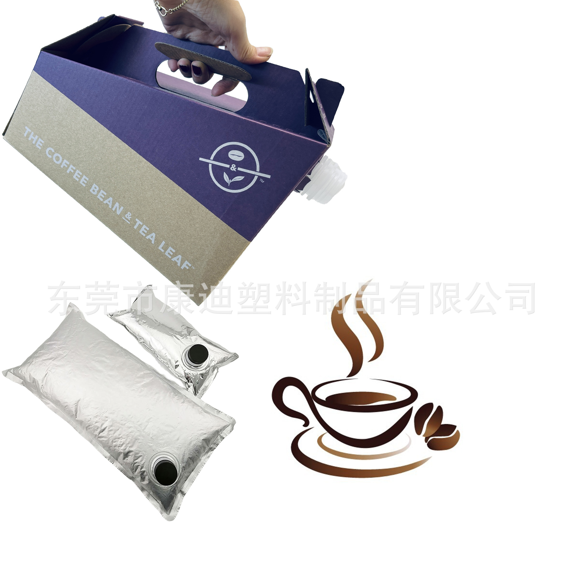 Bag-in-Box 3L Food-Grade Liquid Pouch with Handle for Coffee and Wine